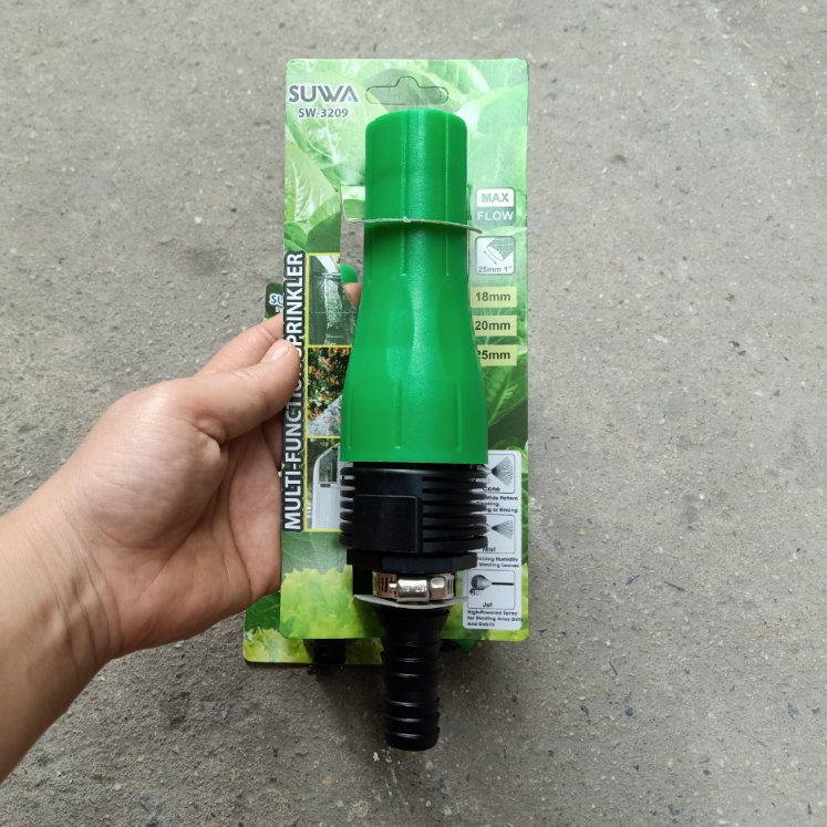 Vòi tưới cây tăng áp, đầu vòi tưới cây đa năng Suwa dây tưới 14 dây 21 dây 27 tặng đai inox - hoangtho87