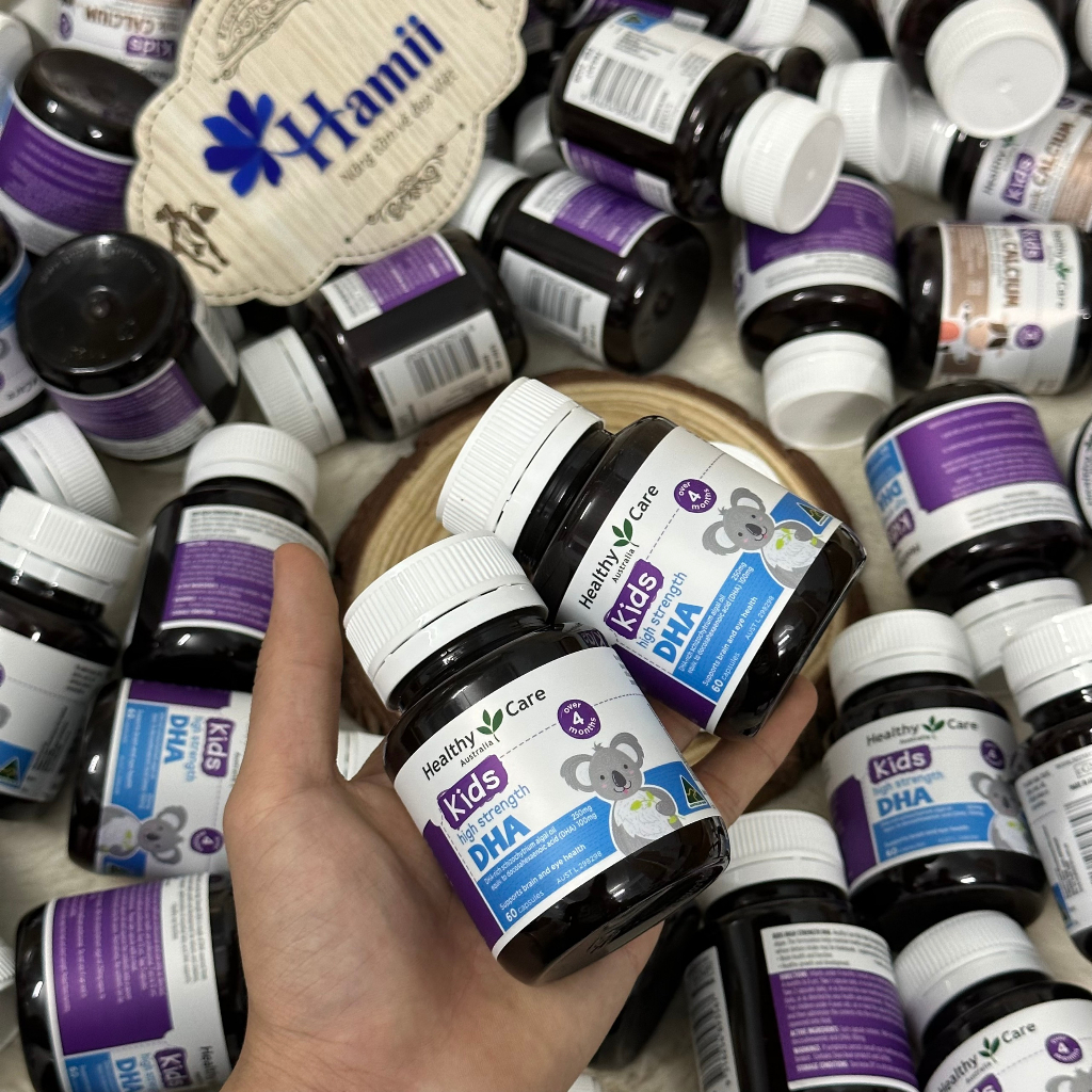 Viên Uống Canxi Sữa Và DHA Cho Trẻ Healthy Care Kids 60 Viên Úc