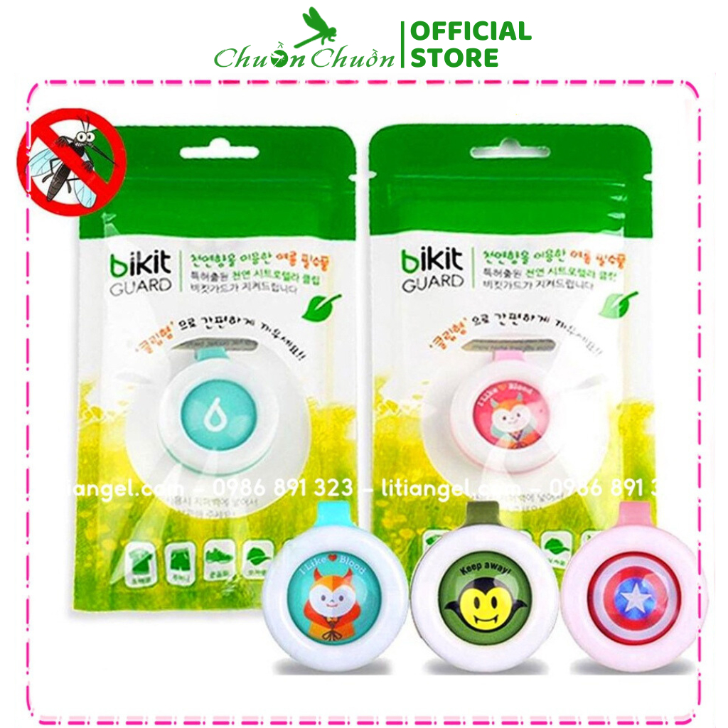 Kẹp Chống Muỗi, Kẹp Đuổi Muỗi Hương Tinh Dầu Xả Chanh Và Thảo Dược An Toàn Tiện Lợi Cho Bé Yêu