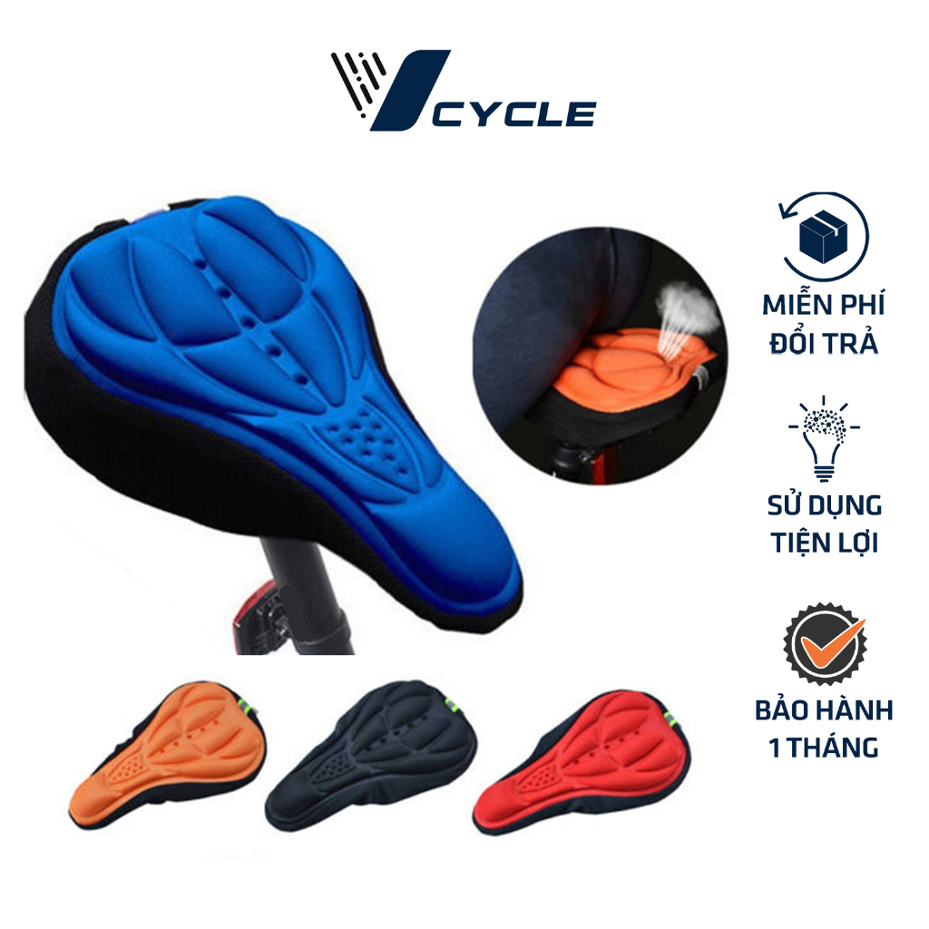 Đệm bọc yên xe đạp thể thao 3D, nệm lót chống ê mỏi, siêu êm thoáng khí [Bảo hành 1 tháng]