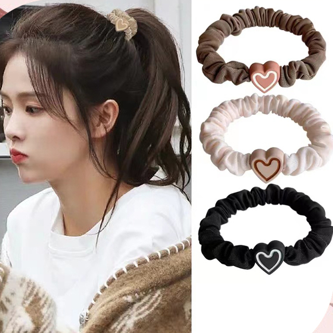 Thun cột tóc nữ Hàn Quốc dễ thương iLita phụ kiện buộc tóc đẹp nhiều màu xanh, đỏ, tím, vàng, trắng, đen