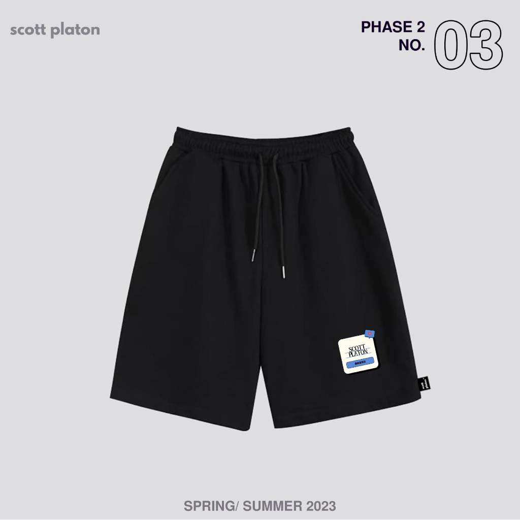 Scott Platon Quần short thun Mini Notebook Logo