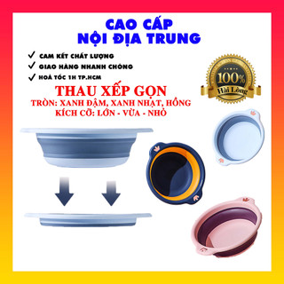Chậu gấp gọn, thau xếp gọn silicon, chậu giặt đồ, rửa mặt, thiết kế thông minh tiện lợi, đa năng, tiết kiệm không gian