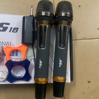 mic đa năng 2 mic   thế hệ mới BS16, thân kim loại, hút sóng tốt bắt sóng xa