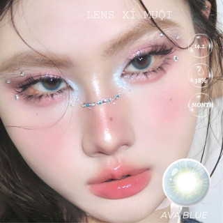 Lens mắt  màu xanh giãn vừa Ava/218(0-6 độ)
