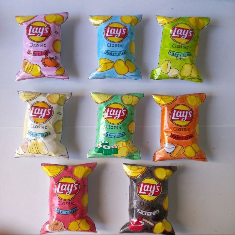 Squishy bánh Snack Khoai tây Lay's nhiều vị