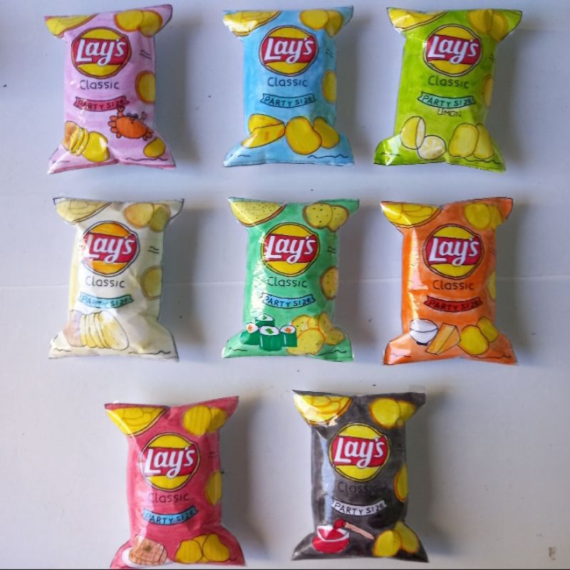 Squishy bánh Snack Khoai tây Lay's nhiều vị