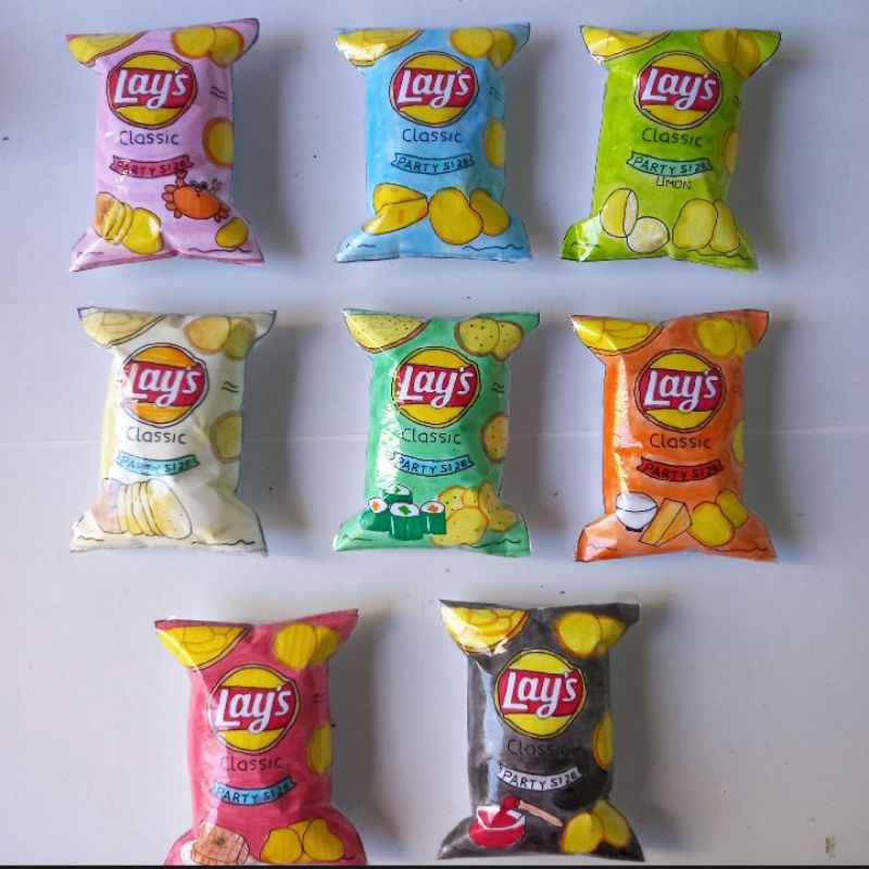 Squishy bánh Snack Khoai tây Lay's nhiều vị