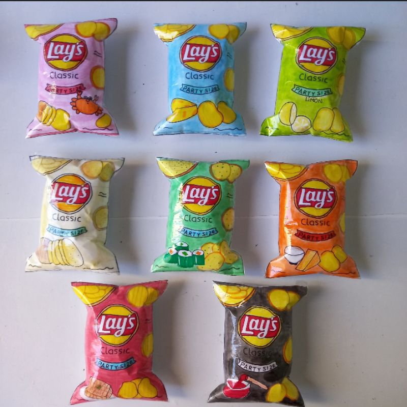 Squishy bánh Snack Khoai tây Lay's nhiều vị