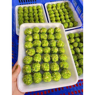 Viên chả hải sản cốm xanh (khay 30 viên) (Ship hỏa tốc HCM)