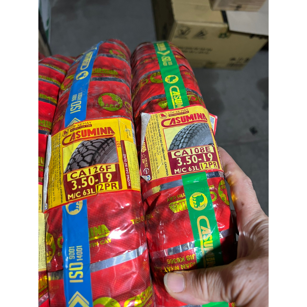 Vỏ  Casumina có ruột 350-19 trước Ba gác lôi
