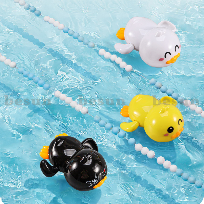 Đồ chơi nhà tắm vịt vặn cót ngộ nghĩnh thả bồn bơi trong nước cho bé