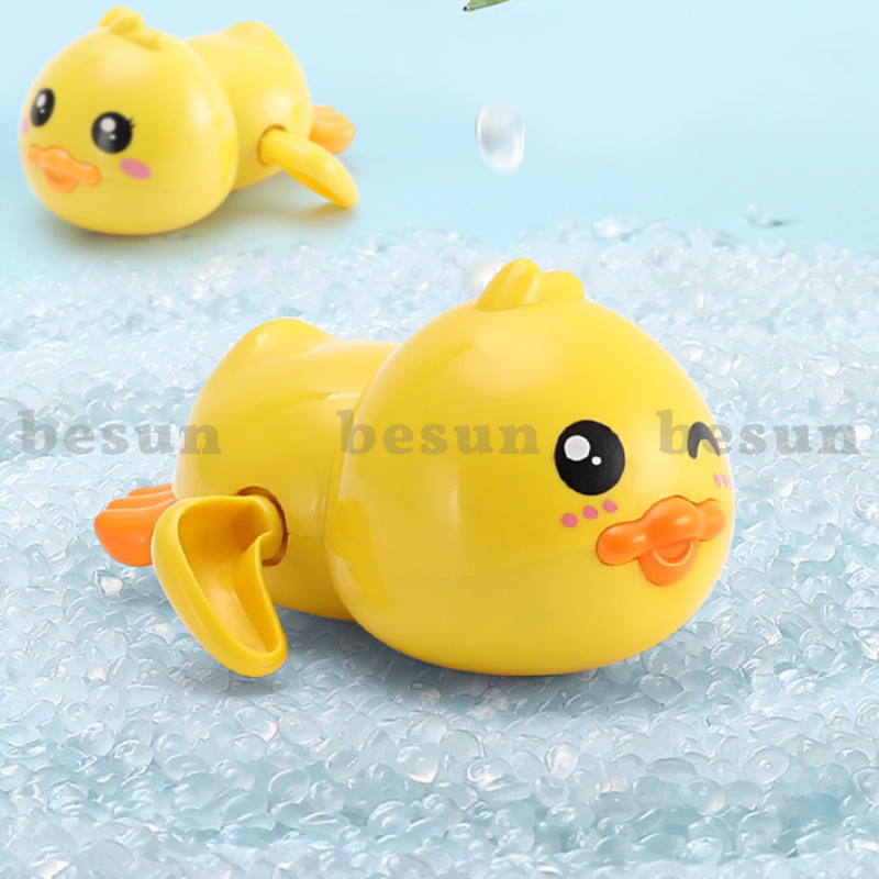 Đồ chơi nhà tắm vịt vặn cót ngộ nghĩnh thả bồn bơi trong nước cho bé