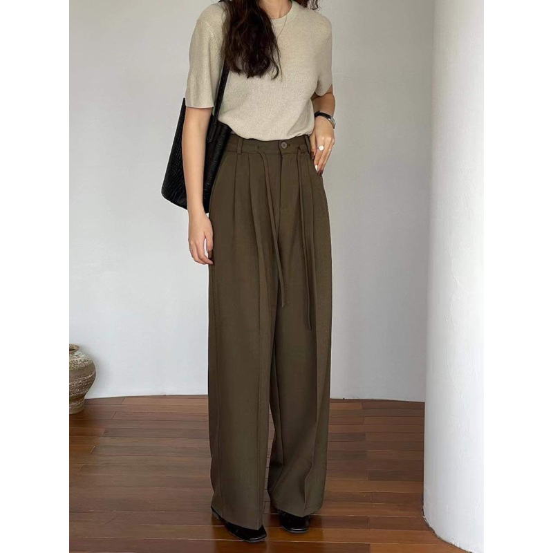 238501 QUẦN VẢI SUÔNG MỘT CÚC DÂY EO