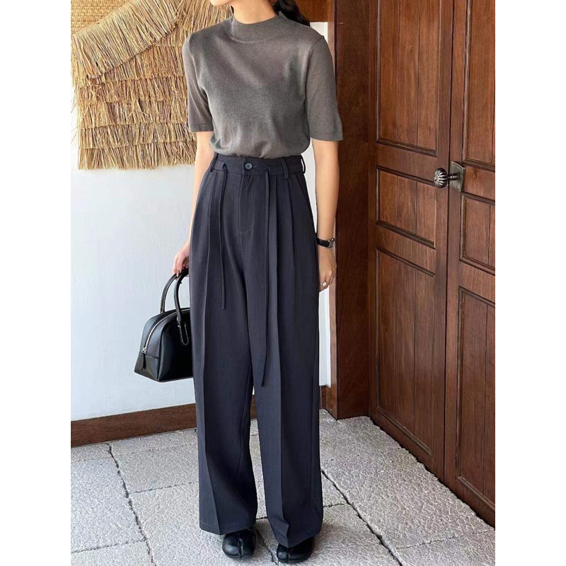 238501 QUẦN VẢI SUÔNG MỘT CÚC DÂY EO