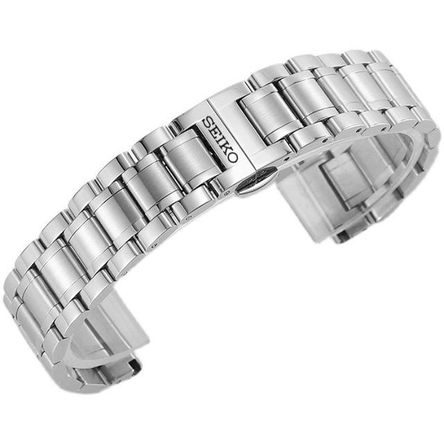 Dây đeo bằng thép không ghỉ thay thế cho đồng hồ SEIKO 5 SNKP09K1 SNKM85J1