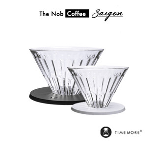 Phễu thủy tinh v60 timemore crystal | size 1-2 cup và 1-4 cup