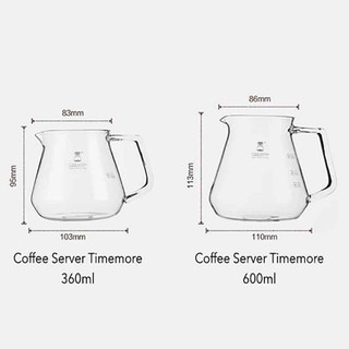 Bình đựng cà phê server Timemore thủy tinh cao cấp | Đựng cà phê, trà