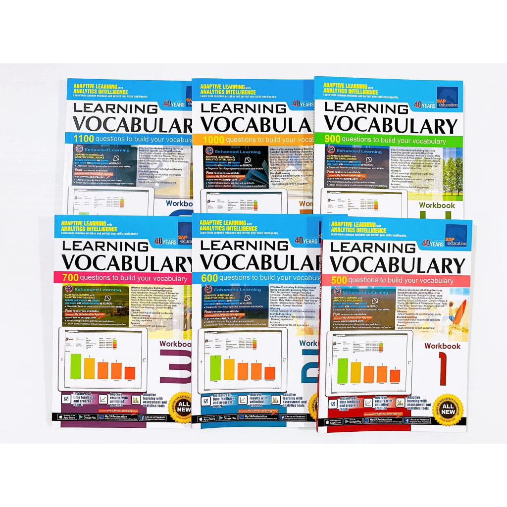 Sách - Learning Vocabulary - bộ 6 cuốn