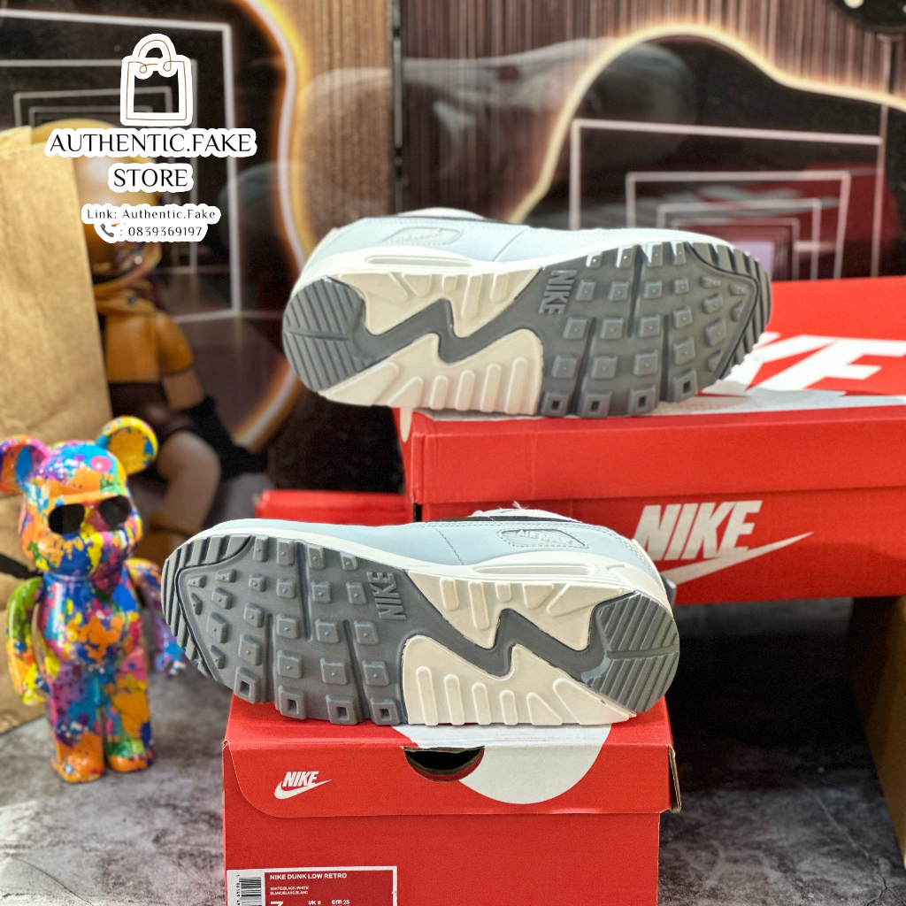Giày Thể Thao Xám Đế Cao _Nikee Airr Maxx 90 SE Lace Toggle Thời Trang Đường Phố