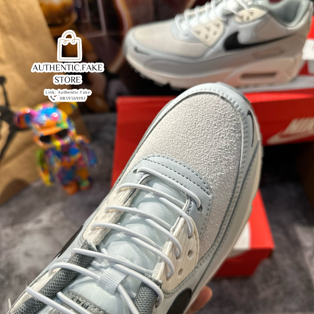 Giày Thể Thao Xám Đế Cao _Nikee Airr Maxx 90 SE Lace Toggle Thời Trang Đường Phố