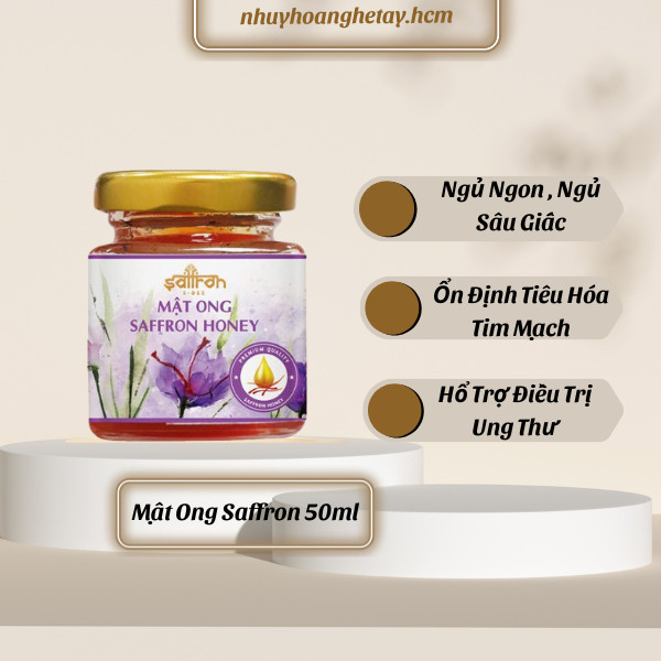 Mật ong Saffron Nhụy Hoa Nghệ Tây 50ml/lọ thương hiệu Saffron Việt Nam