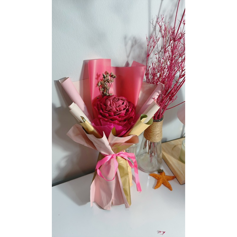 QUÀ TẶNG Bó Hoa Hồng , hoa giấy, Hoa Sáp Thơm Tặng Người Thân Yêu, Hoa Tình Yêu, Sinh Nhật, Ngày Lễ,