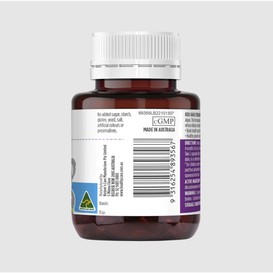 Viên Uống Bổ Sung DHA Healthy Care Kids High Strength 60v của Úc maxwell68