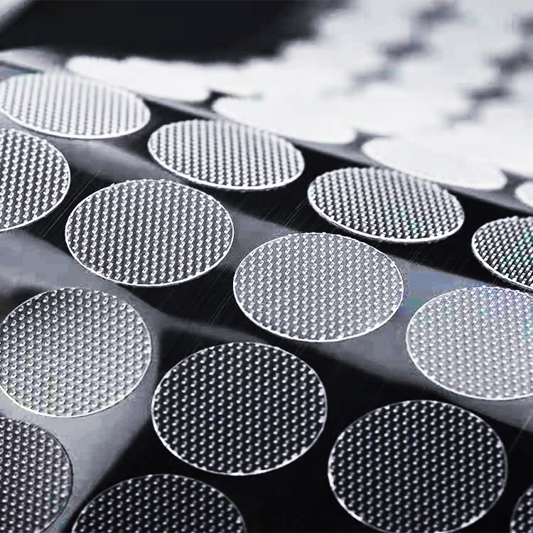 Miếng dán bộ học liệu bóc dán, băng dính gai tròn màu Trắng, velcro nhám, miếng dán xé có keo