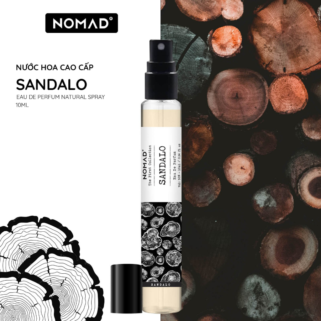 Nước Hoa Mùi Gỗ Đàn Hương Sandalwood Nomad Sandalo Eau De Parfum - Sang Trọng, Lưu Hương Hơn 6H