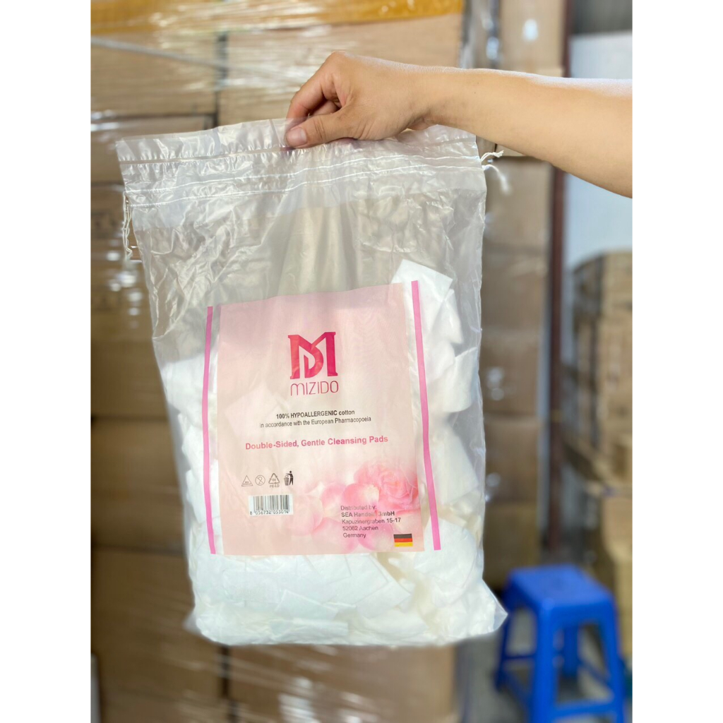 Bông tẩy trang Mizido 500 miếng