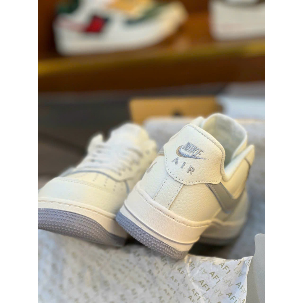Giày thể thao AF 1 Low By You Custom Smoke kem, Giày af1 bàn chải KemFresh.