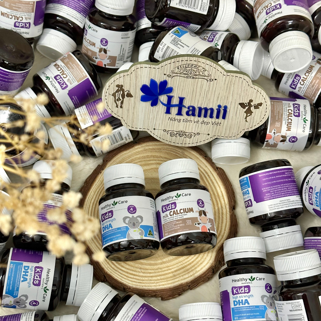 Viên Uống Canxi Sữa Và DHA Cho Trẻ Healthy Care Kids 60 Viên Úc