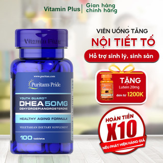 Viên uống tăng cường nội tiết tô, hỗ trợ sinh sản Puritans Pride Youth Guard DHEA 50mg 100 viên