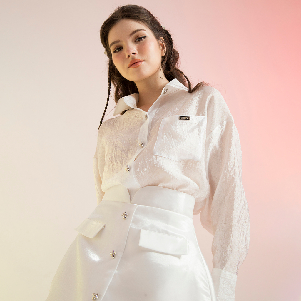 Áo Sơ Mi Tay Dài Công Sở Đính Nút Sang Trọng - EDINI - SM237