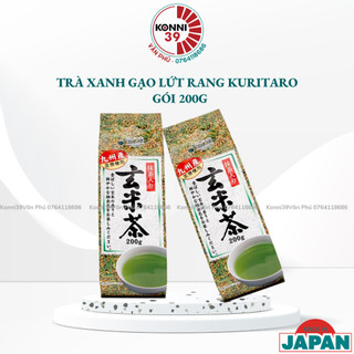 Trà xanh gạo lứt rang Kuritano 200g nội địa Nhật Bản