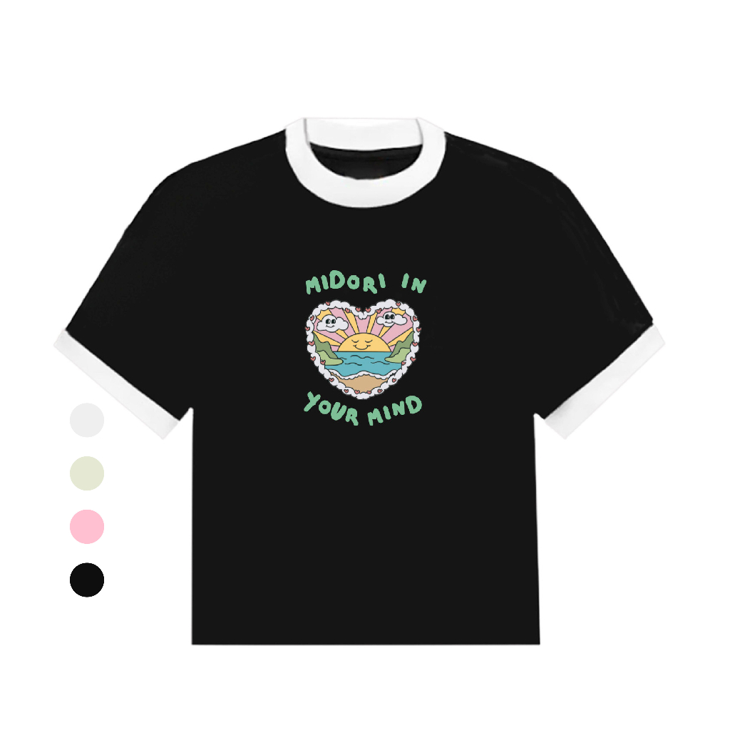 Áo thun Baby Tee IN YOUR MIND unisex phông Nam Nữ Local Brand Chính Hãng Logo Midori Dress