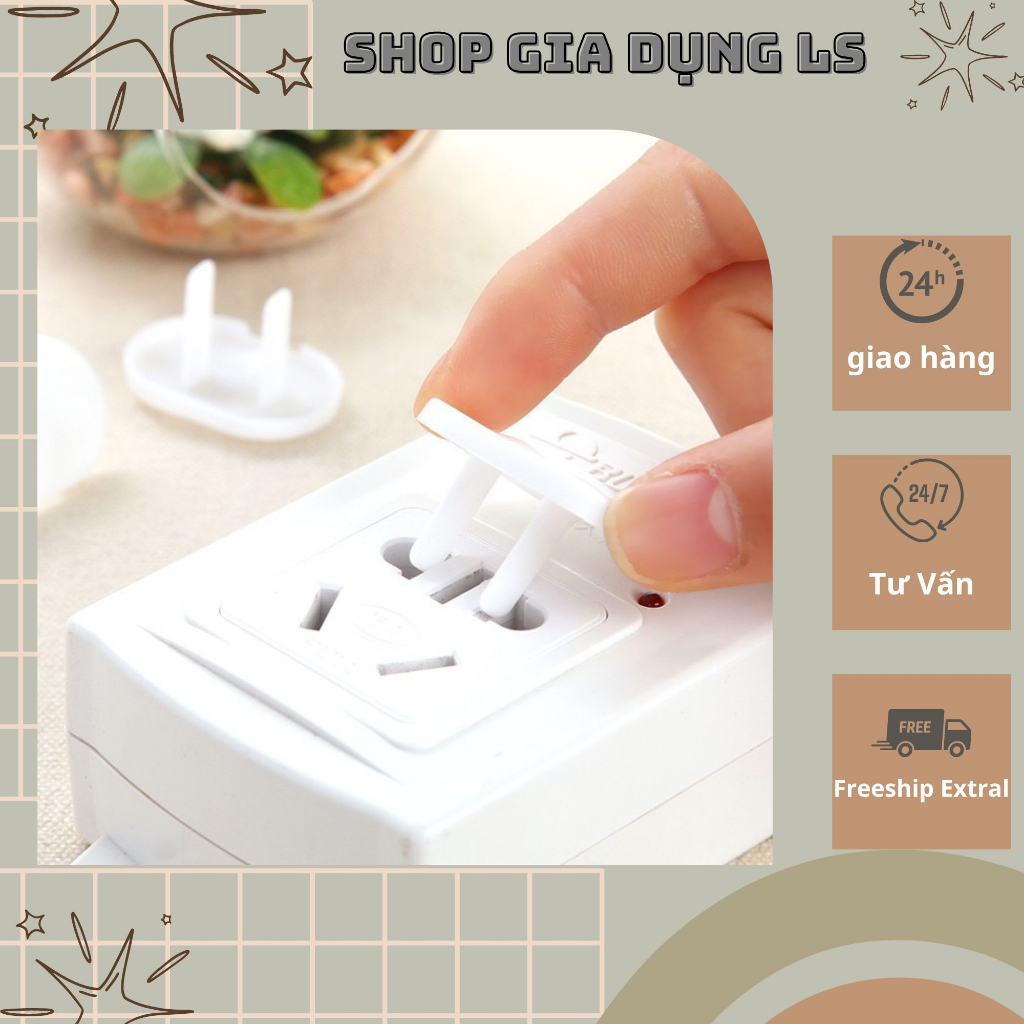 Nút bịt ổ điện chất liệu nhựa cách điện an toàn khi sử dụng giup bịt các lỗ ổ điện đảm bảo an toàn cho trẻ nhỏ