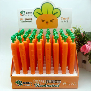 Bút viết chì kim bấm cà rốt 0.5mm học sinh viết chữ vẽ