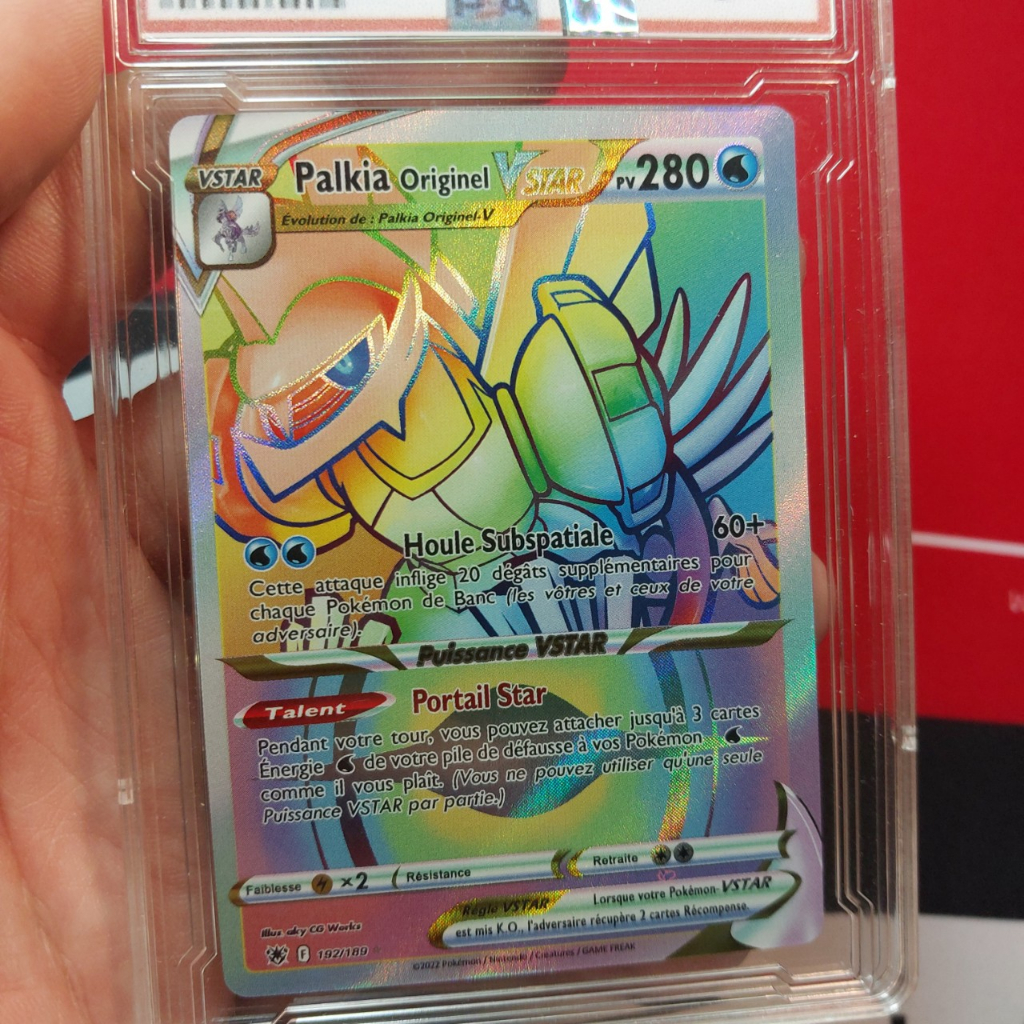 The Pokemon Palkia Originel VSTAR 192 189 kỵ sỹ ánh sáng ngũ sắt 1459 D42 46