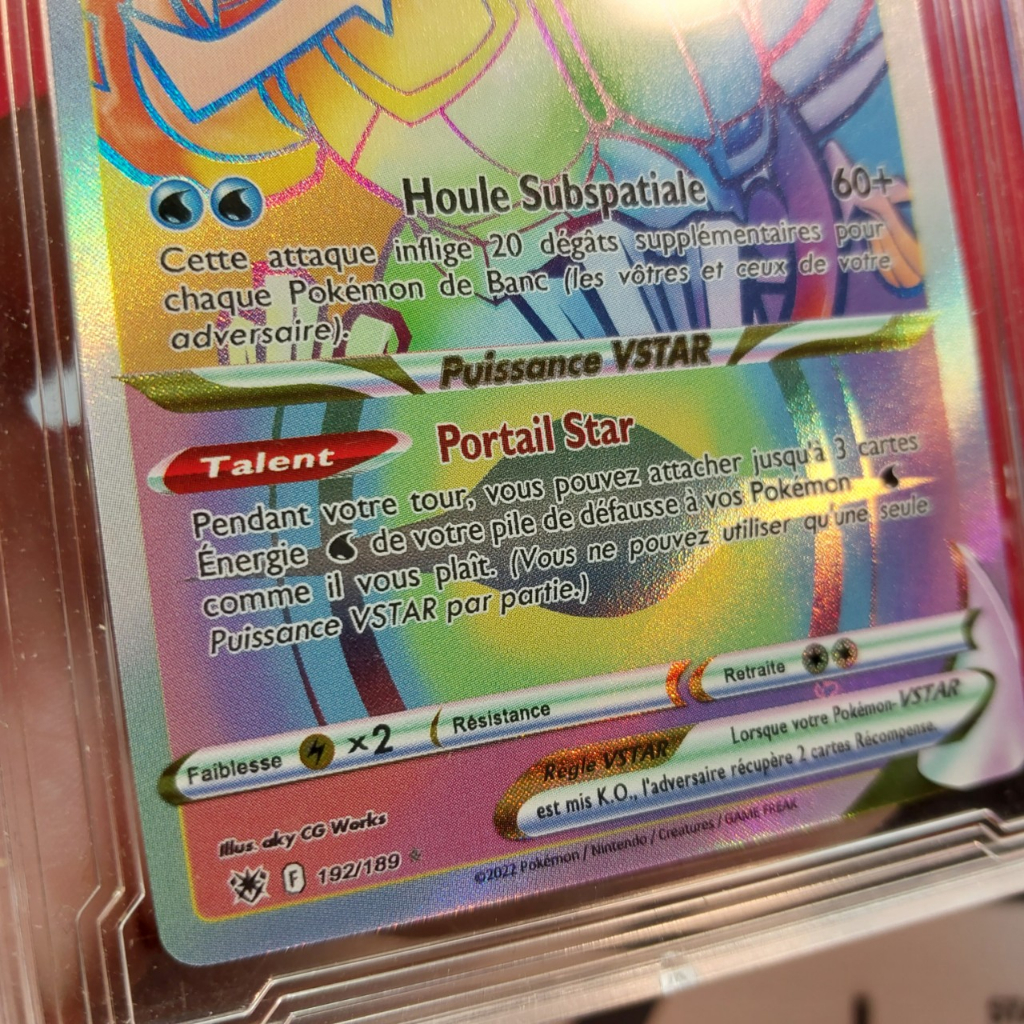 The Pokemon Palkia Originel VSTAR 192 189 kỵ sỹ ánh sáng ngũ sắt 1459 D42 46