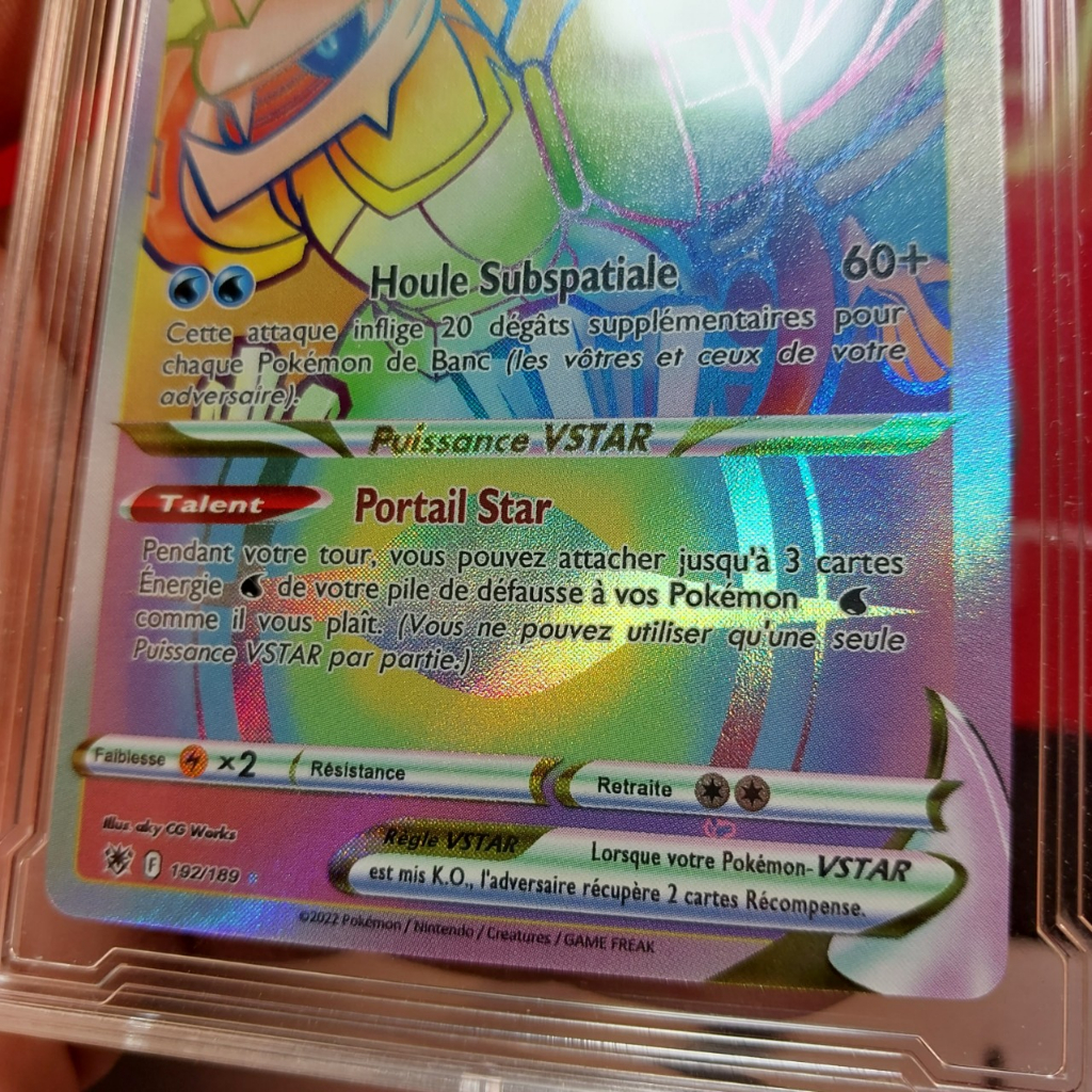 The Pokemon Palkia Originel VSTAR 192 189 kỵ sỹ ánh sáng ngũ sắt 1459 D42 46