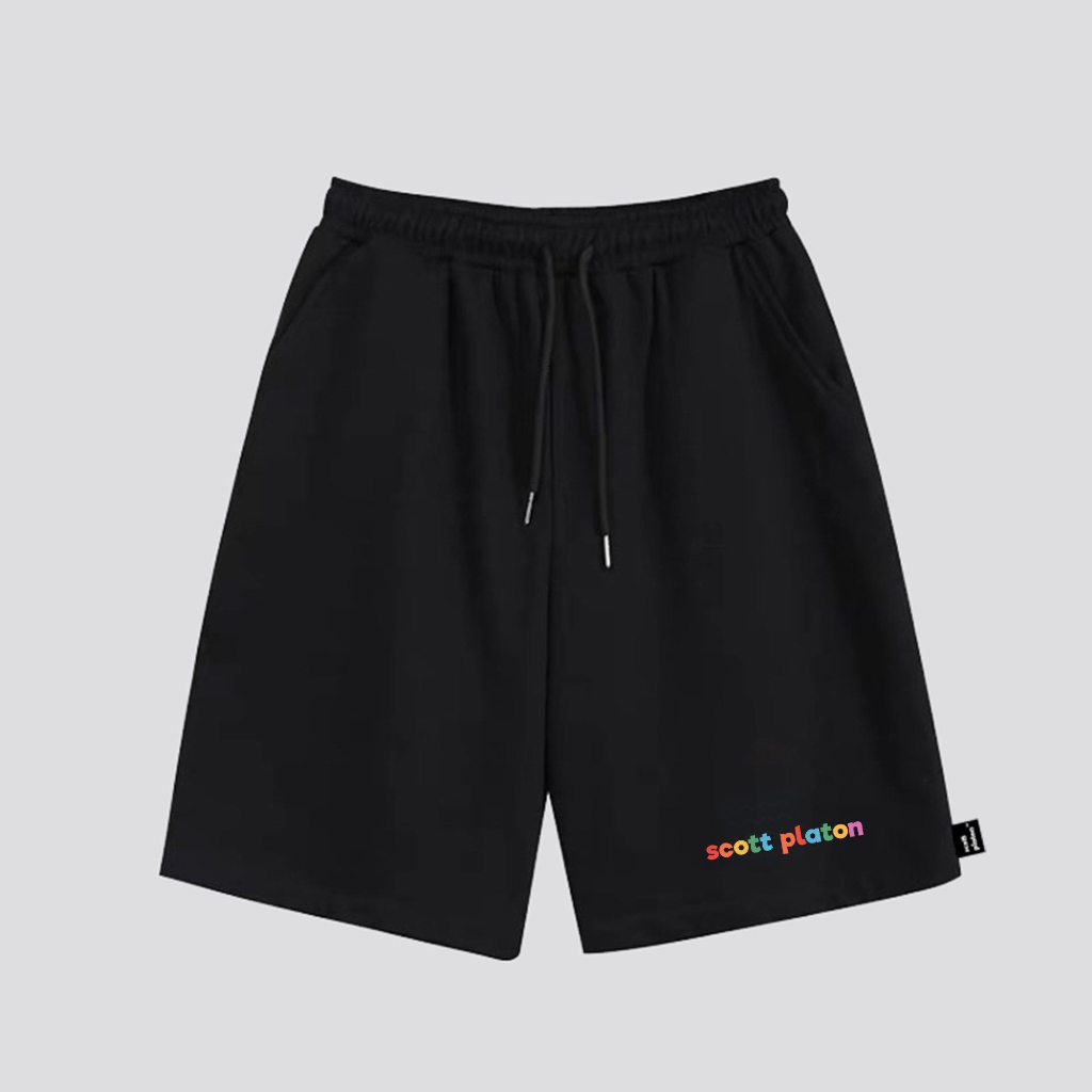 Quần short thun Multicolor Logo Scott Platon