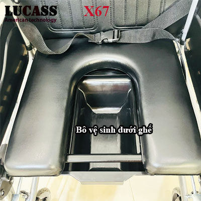 Xe lăn đa năng có bô vệ sinh ngả nằm Lucass X67