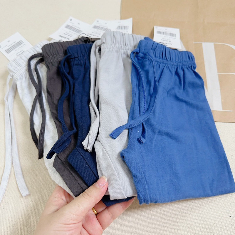 Set 5 quần cotton dài trơn cho bé trai