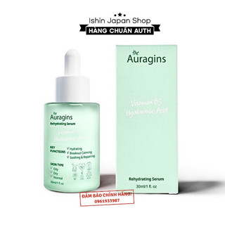 Tinh chất cấp ẩm phục hồi the auragins 8% vitamin b5 & hyaluronic acid serum 30ml
