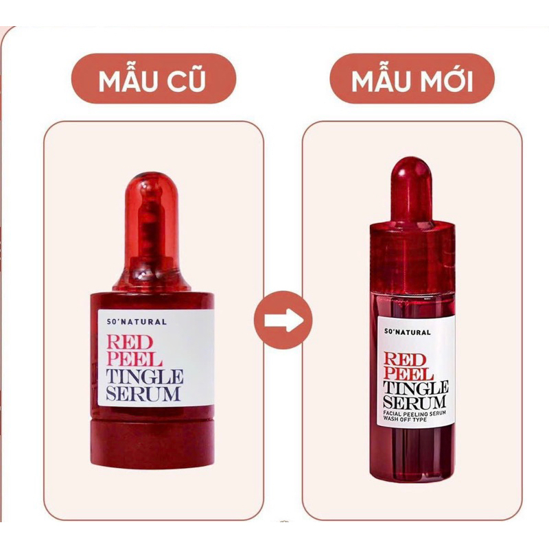 Tinh chất Red Peel Tingle Serum So Natural phiên bản cải tiến 11ml