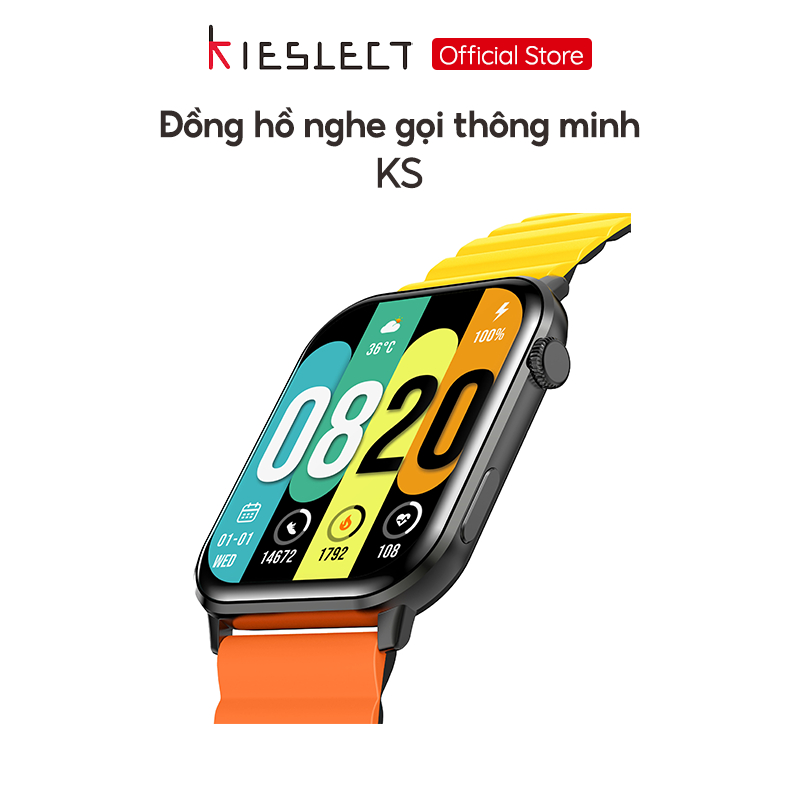 Đồng hồ thông minh Kieslect KS | 1.78 inch | Ultra AMOLED | 330mAh | Nghe gọi trực tiếp |Tặng Thêm Dây - Hàng Chính Hãng