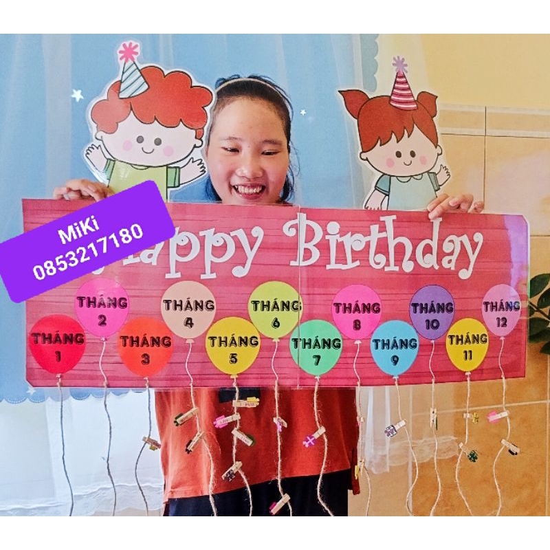 HAPPY BIRTHDAY MẪU TREO