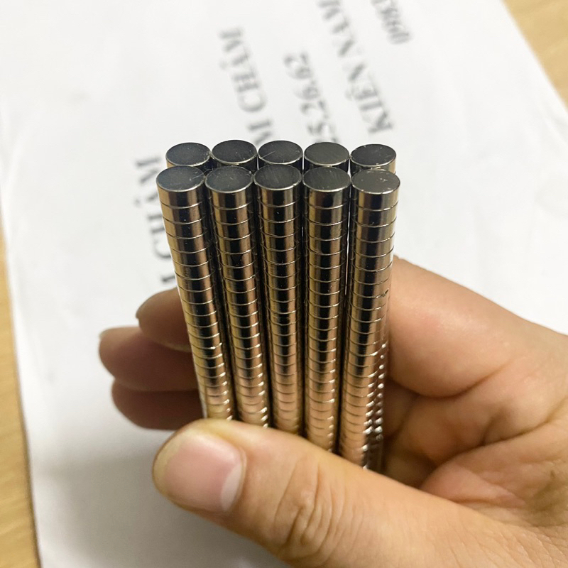 Nam châm viên kích thước phi 7x1, 7x2, 7x3, 7x5 dùng làm hộp, phụ kiện trang trí